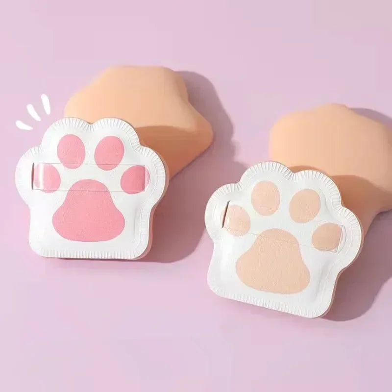 3pcs Cute Cat Claw Powder Puff Super Soft Makeup Sponge For Foundation