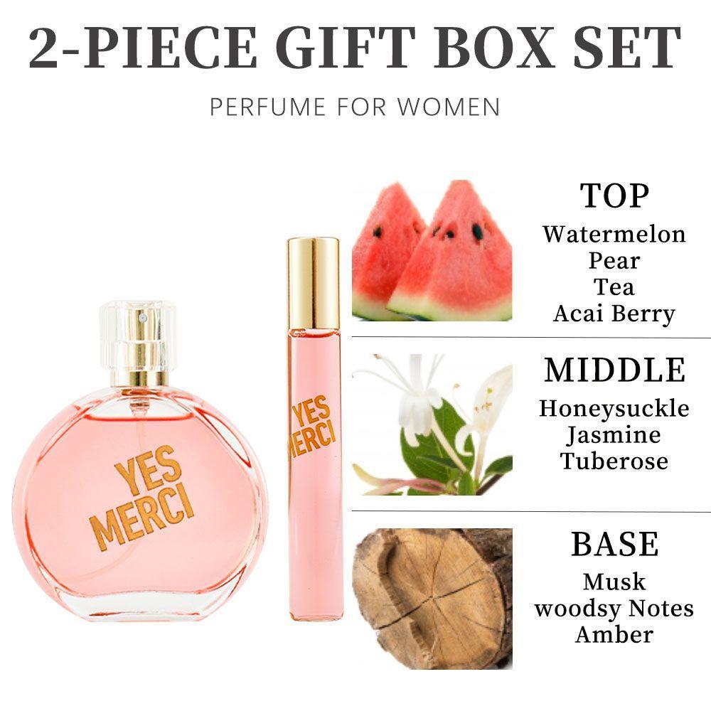 Women's Two-piece Perfume Set, Fresh And Natural, Suitable For Daily