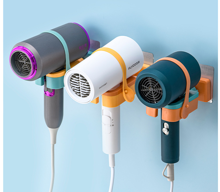 Hair Dryer Rack Toilet Wall-mounted Punch-free Multifunctional