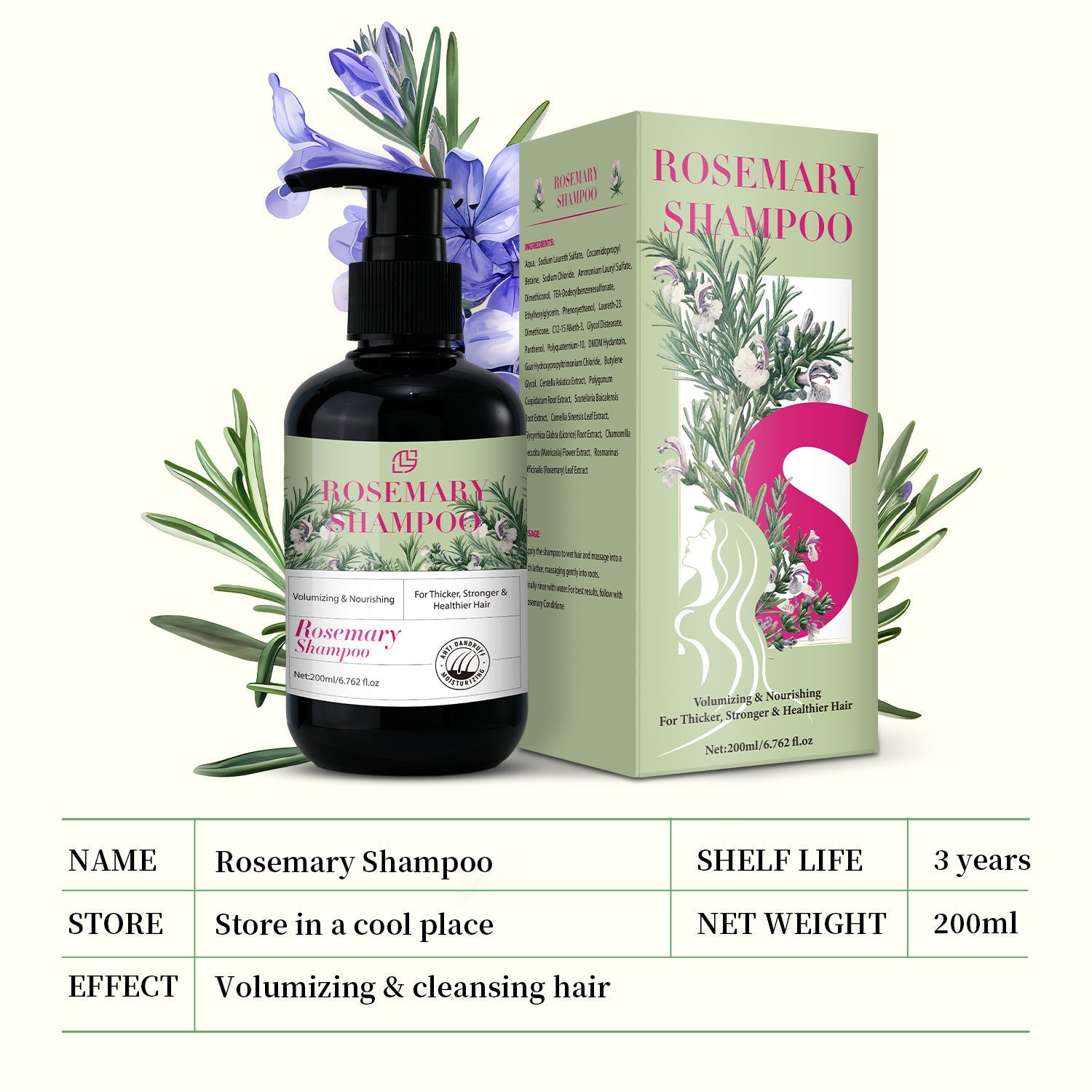 Rosemary Deep Clean Shampoo – Gentle Care, Real Results