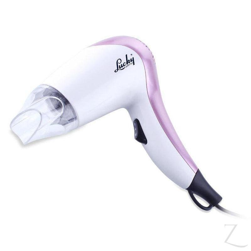 Lucky Hair Dryer 2 Heat Settings Plastic White 2 Speed 1200W