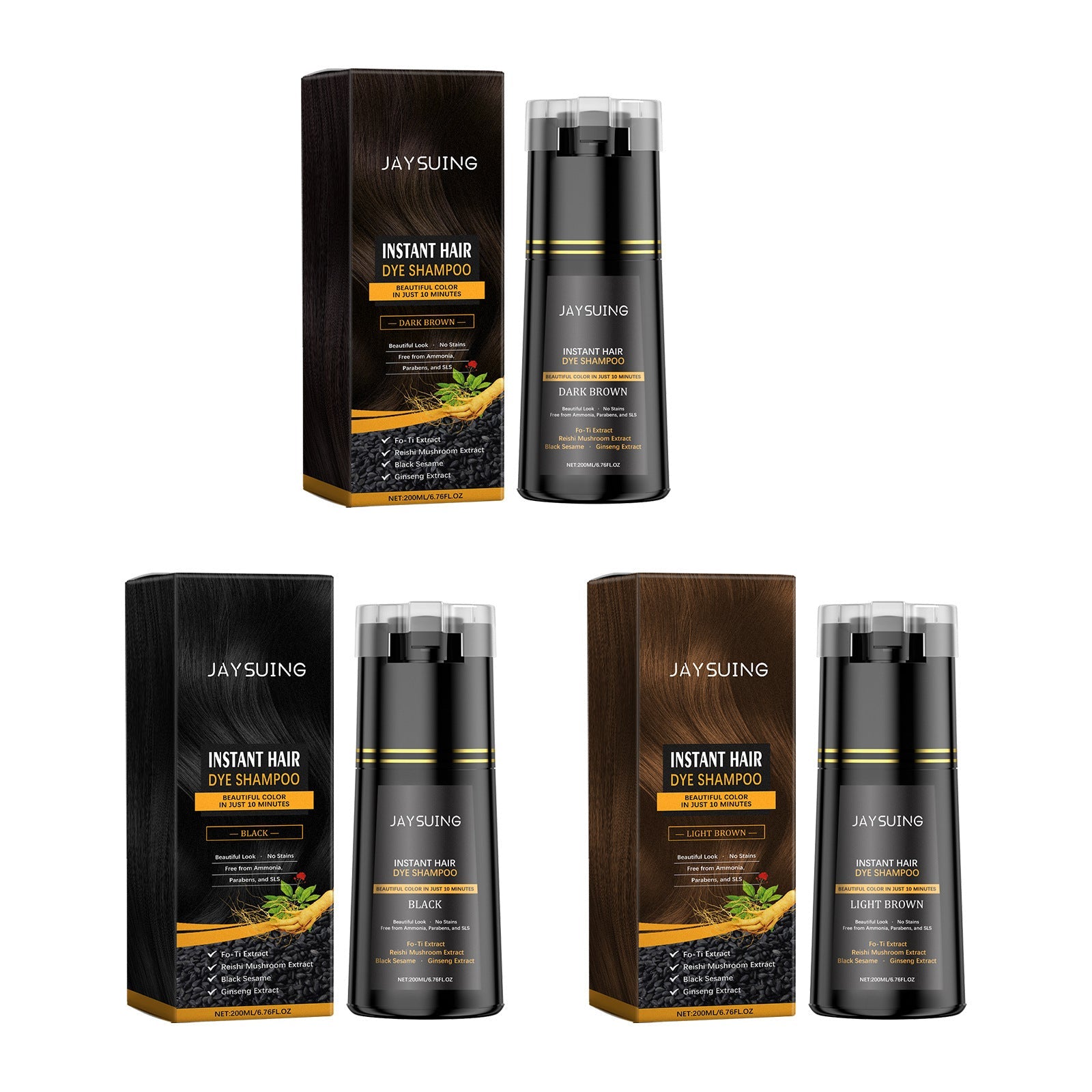 Plant Extract Color Shampoo | Gentle Dyeing with Scalp Care