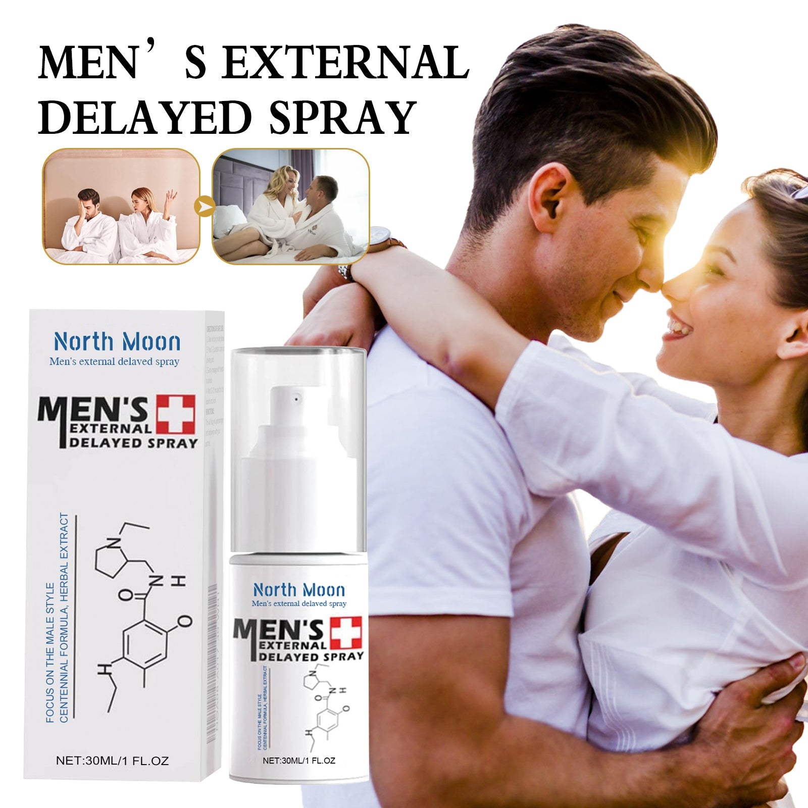 Men's External Care Spray, Intimate Delay Spray For Men, Reduce