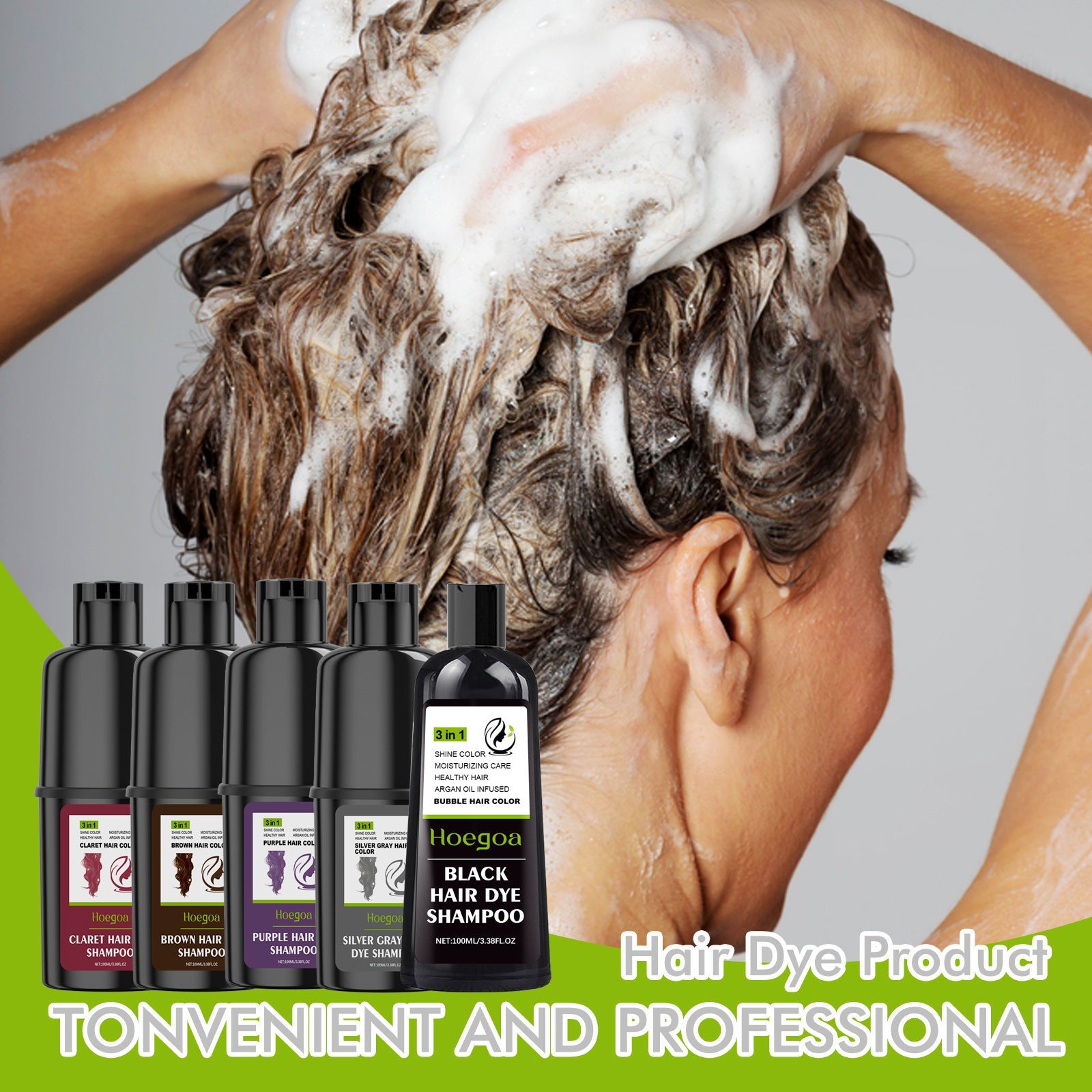 CLARET™ Hair Dye Shampoo – Color & Care in One Step