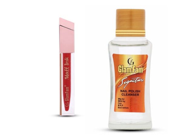Glamfam Signature Nail Polish & Liquid Matte Ink Lipcolor (Pack of 2)
