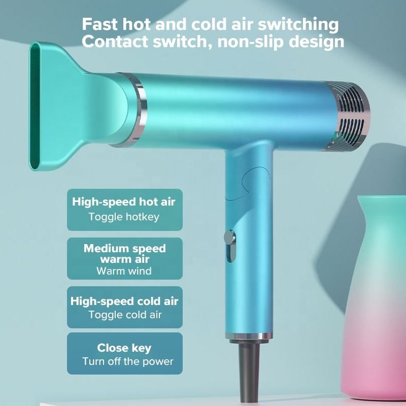 Foldable Hair Dryer Blower Electric Negative Ion Blower Mini Folding