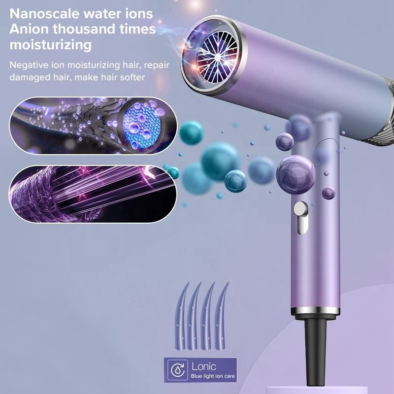 Foldable Hair Dryer Blower Electric Negative Ion Blower Mini Folding