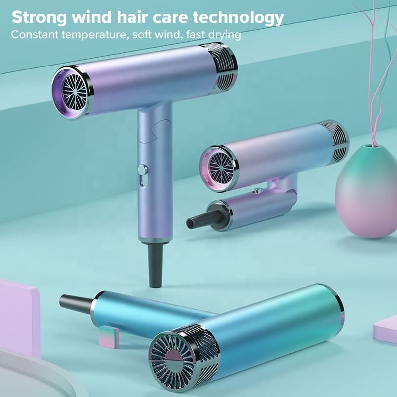 Foldable Hair Dryer Blower Electric Negative Ion Blower Mini Folding