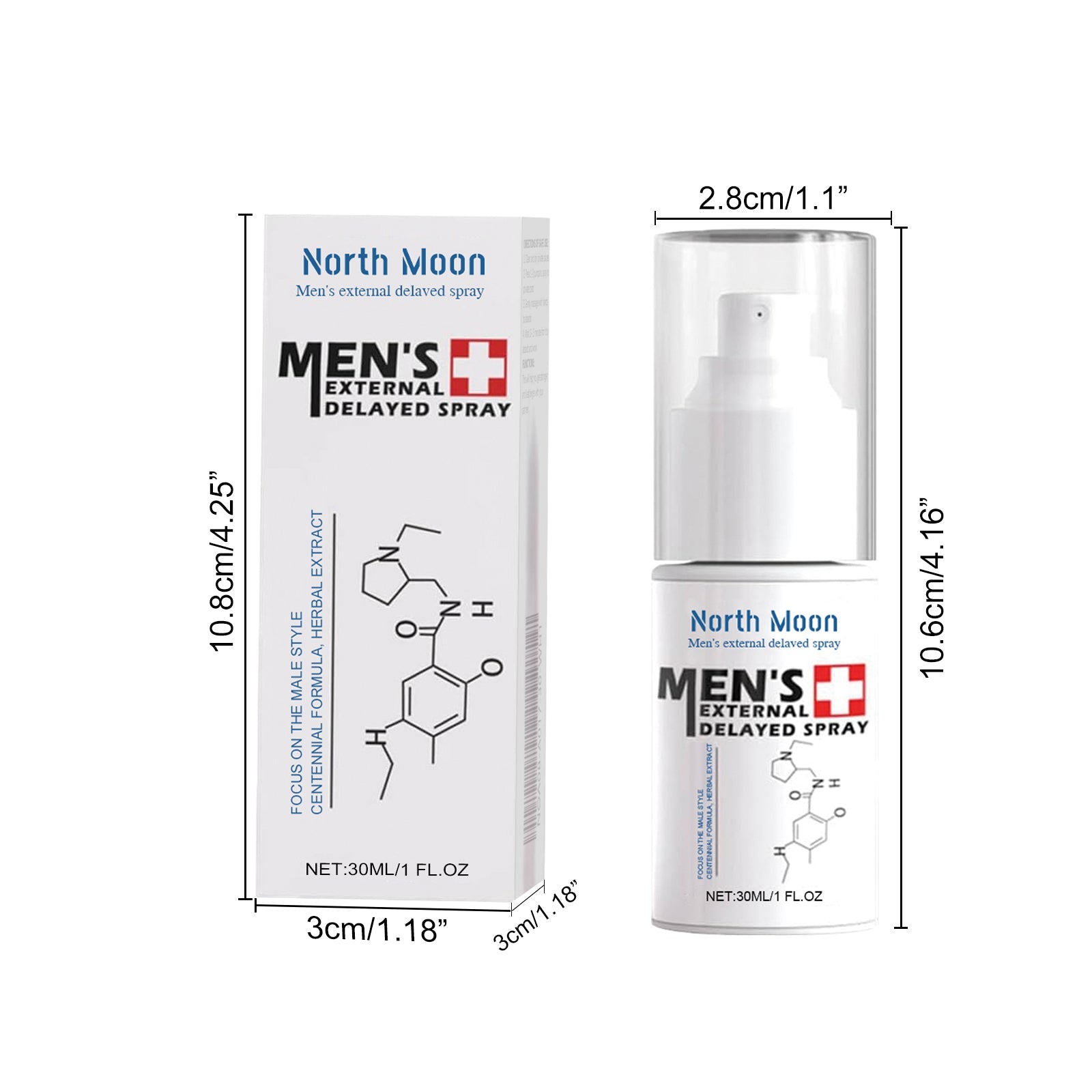 Men's External Care Spray, Intimate Delay Spray For Men, Reduce