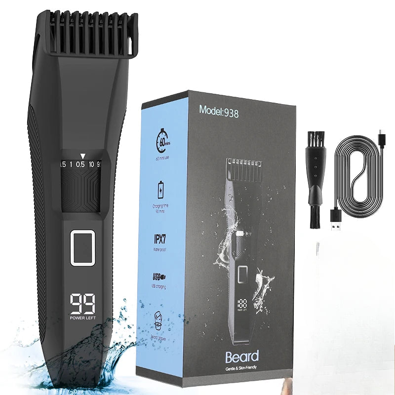 Men's Electric Groin Hair Trimmer Pubic Hair Trimmer Body Grooming