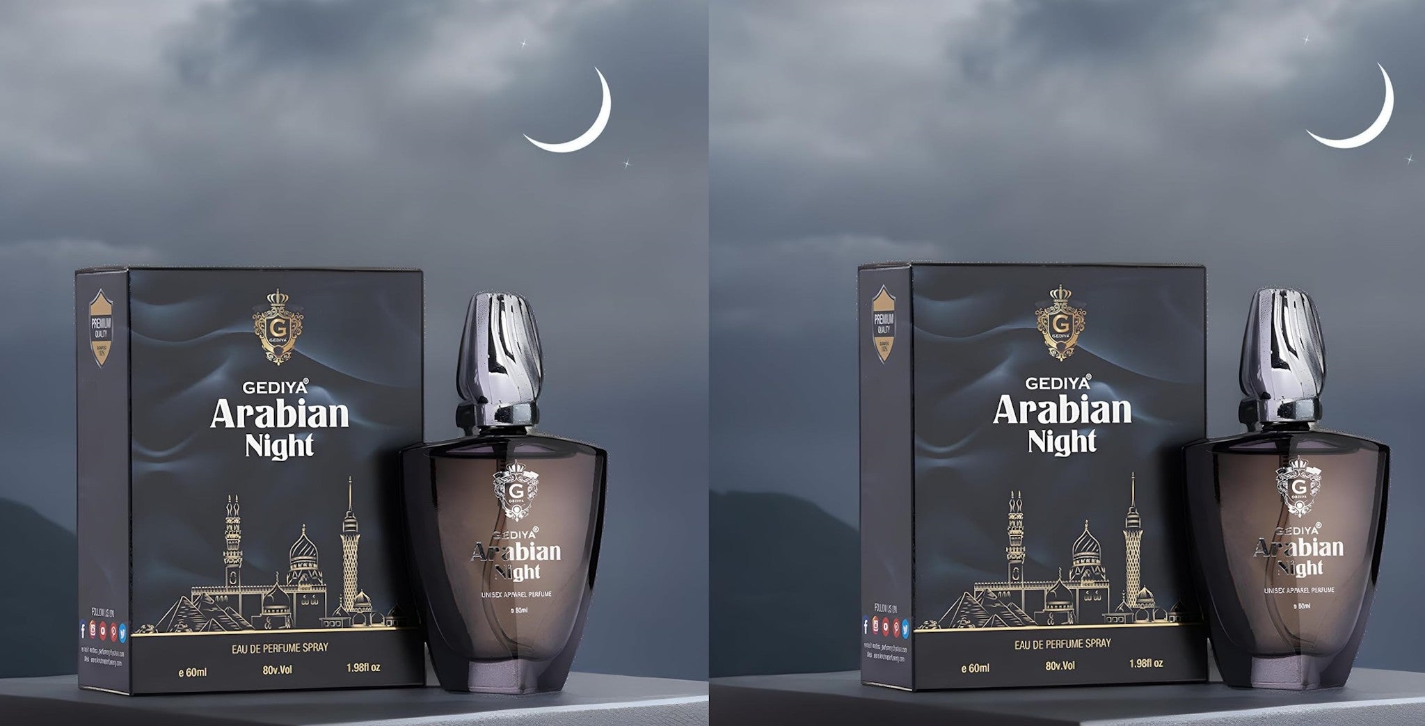 Arabian Night 60ml Long Lasting Unisex Perfumes for Men & Women