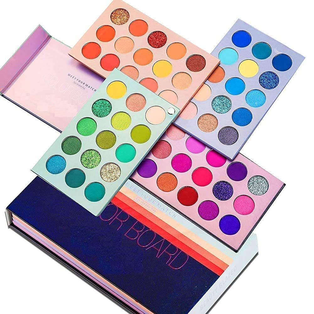 60 Color Eyeshadow Palette Multicolor