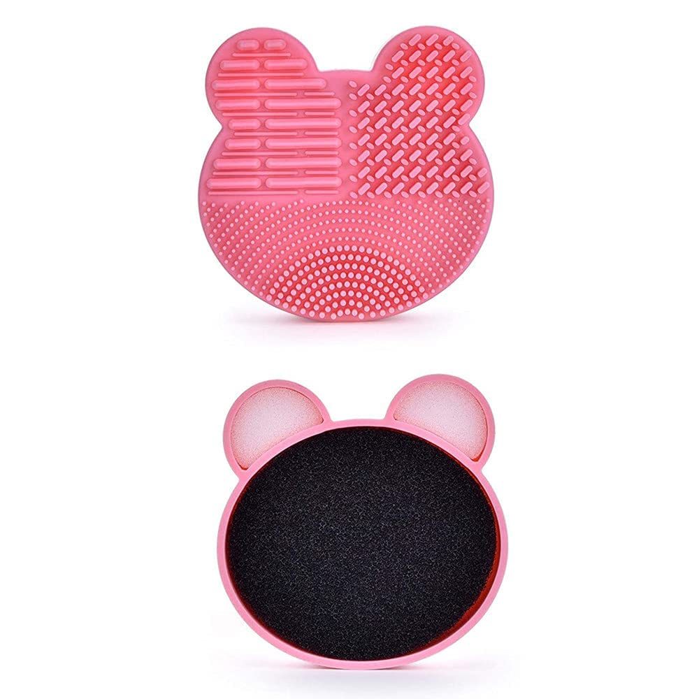 Makeup Brush Cleaning Mat with Sponge