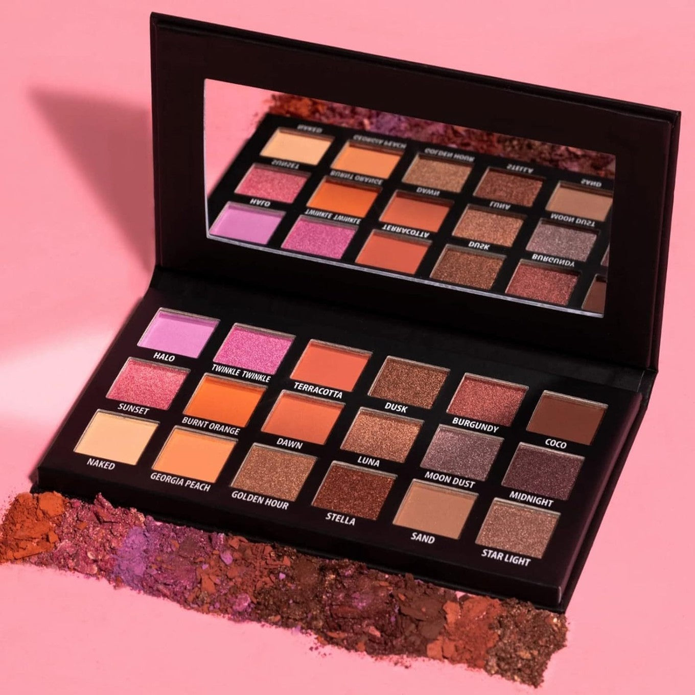 18-Color Professional Matte & Shimmer Eyeshadow