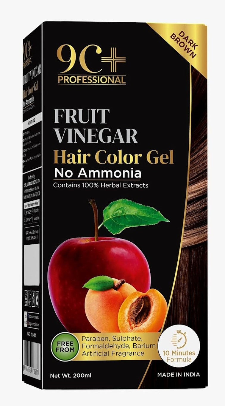 Corlin 9C+ Professional Fruit Vinegar Hair Color Gel With 100% Herbal