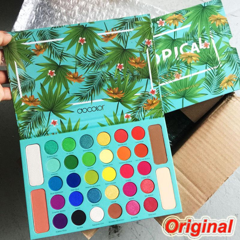 Docolor Tropical Eye shadow Palette makeup Eyeshadow 34 Color Shimmer