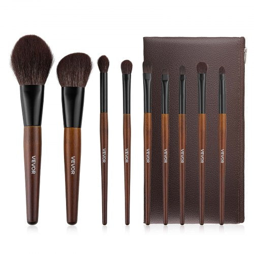 9-Piece Makeup Brush Set for Foundation Blending Eyeshadow,