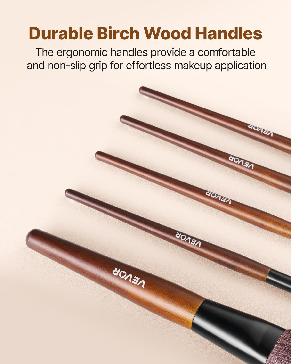 9-Piece Makeup Brush Set for Foundation Blending Eyeshadow,