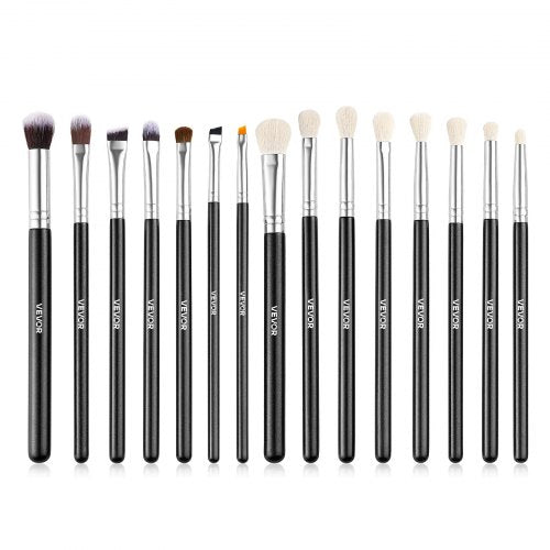 15-Piece Makeup Brush Set for Foundation Blending Eyeshadow,