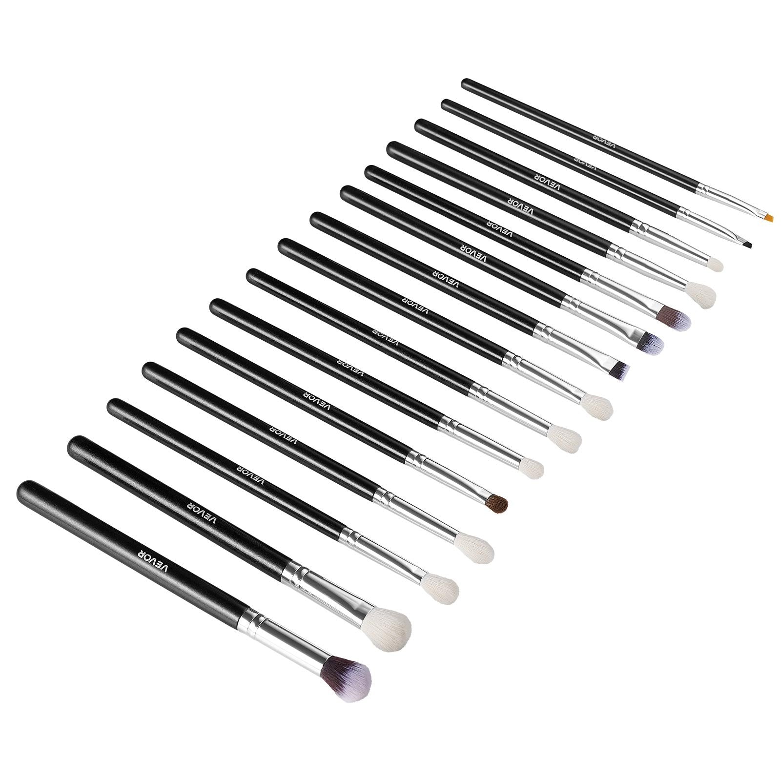 15-Piece Makeup Brush Set for Foundation Blending Eyeshadow,