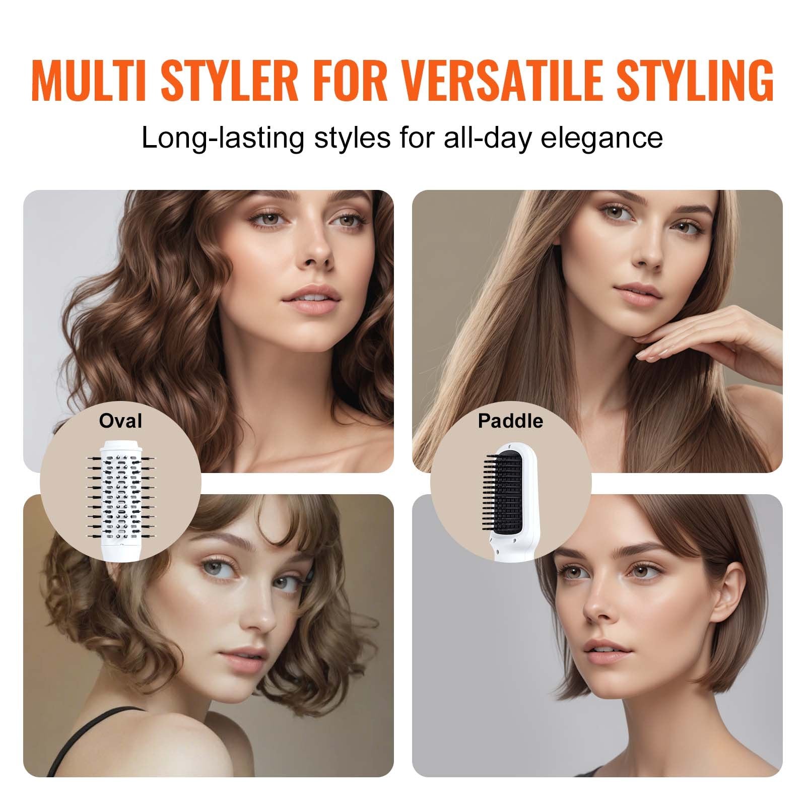 Hair Dryer Styler, Ionic Hair Dryer Brush, 110,000RPM High-Speed Hot