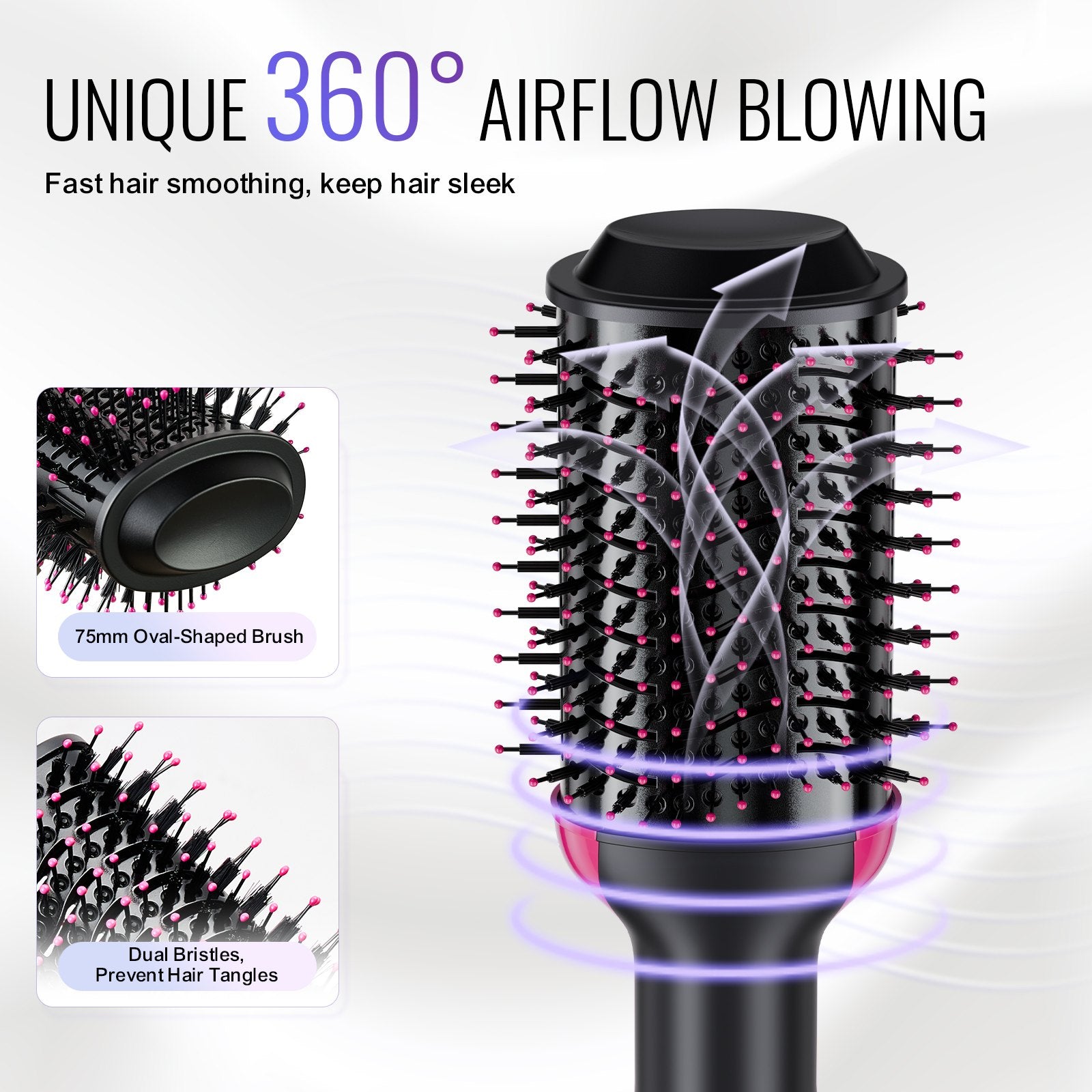 Hair Blow Dryer Brush, 4 in 1 Ionic Hair Dryer and Styler Volumizer
